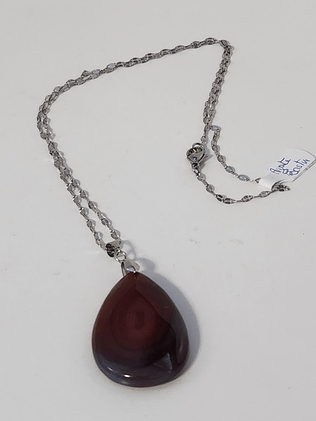 Collier pierre agate