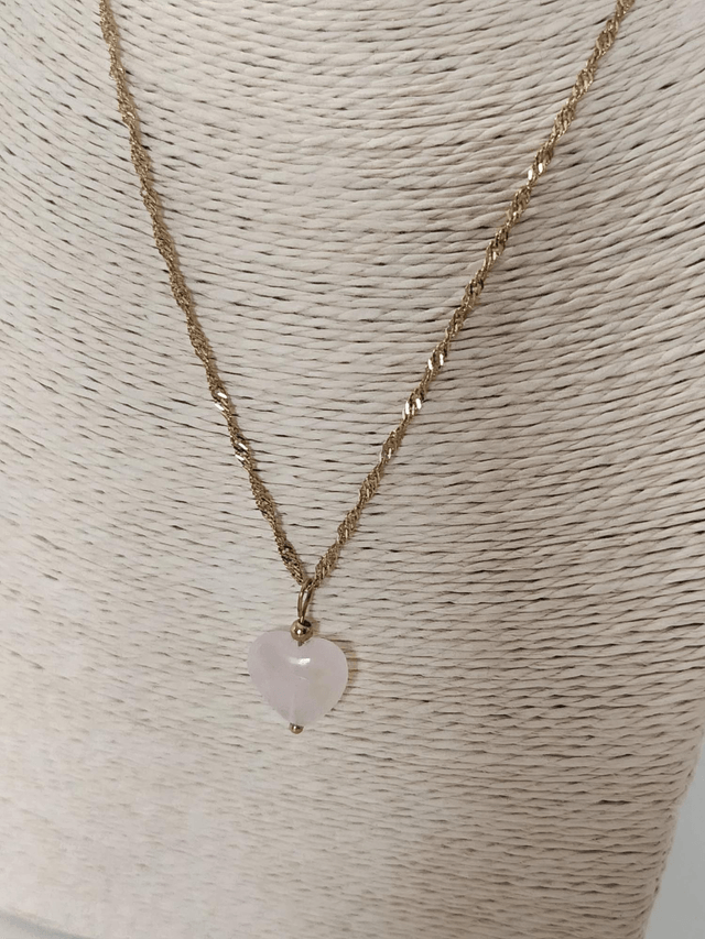 Collier gemmes coeur