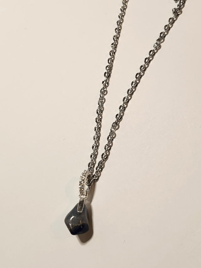 Collier pendentif aventurine bleu