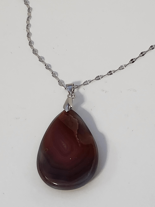 Collier pierre agate