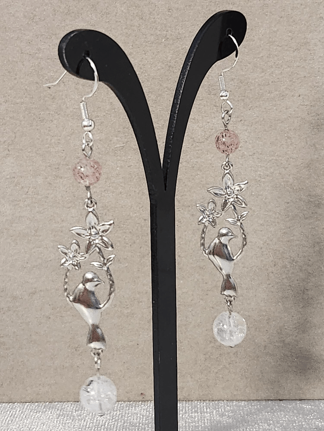 Boucle d’oreille colombe