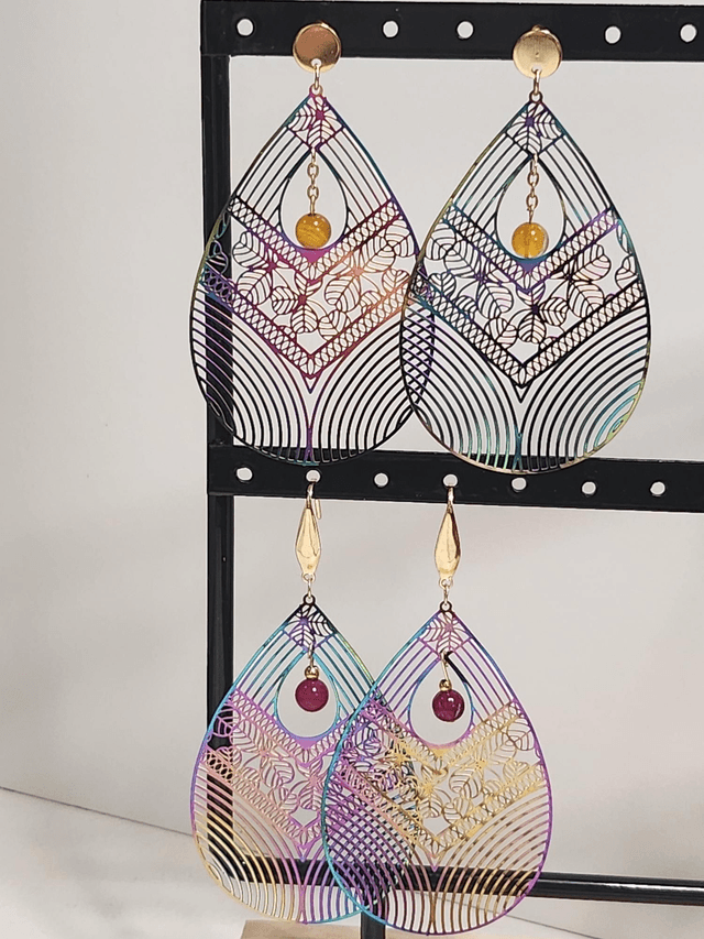 Boucle d’oreille pétrole 