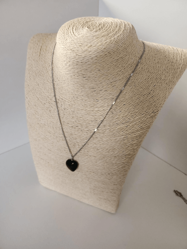 Collier gemmes coeur