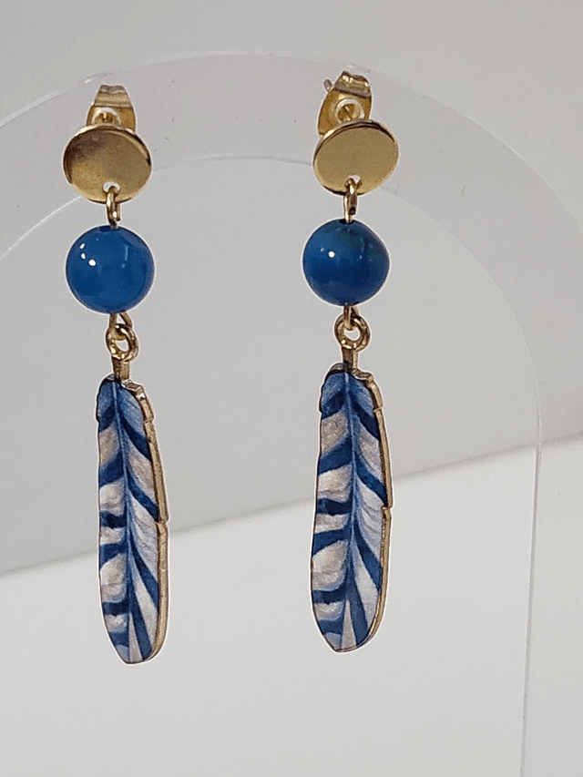 Boucle plume coloré 